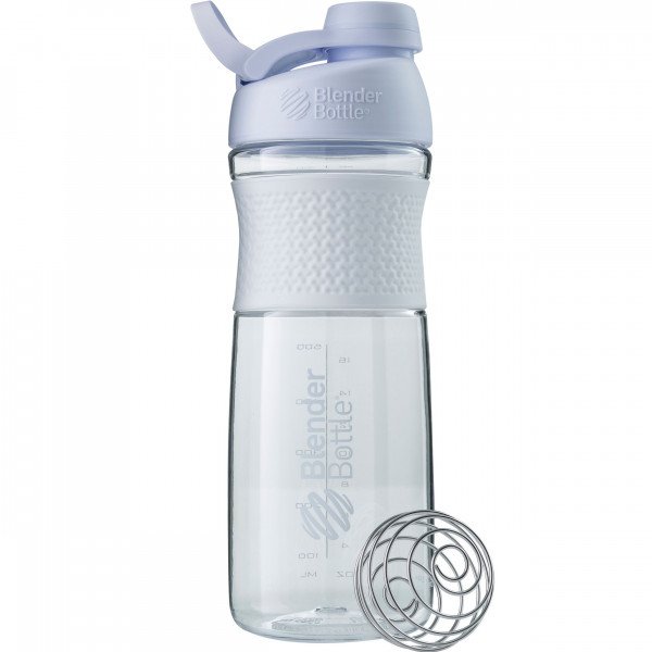 BlenderBottle Mantra 20 oz Glass Shaker Bottle Purple Plum with